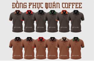 Áo thun đồng phục quán cà phê đẹp