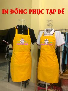Tạp dề dài in theo yêu cầu