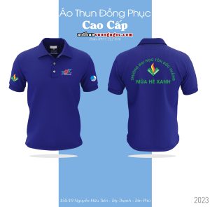Áo thun Mùa hè xanh trường đại học tôn đức thắng