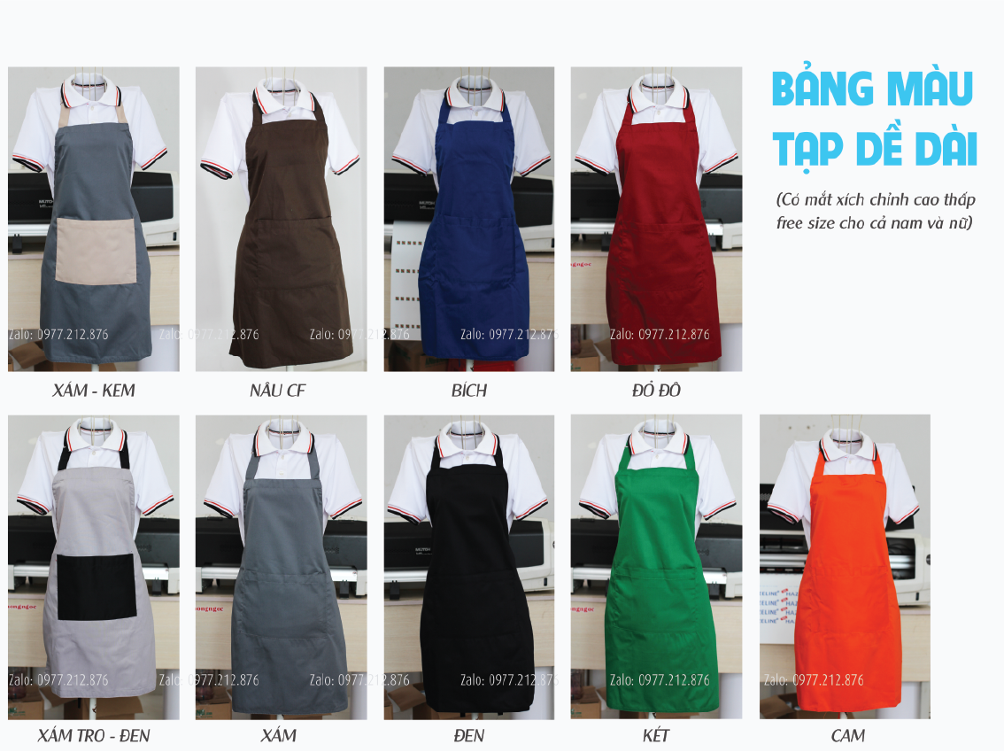 Tạp dề đồng phục bếp