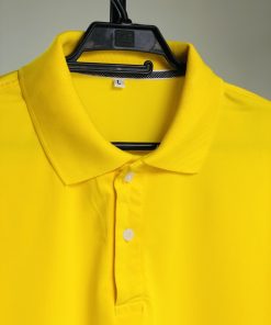 Áo thun cá sấu poly thái màu vàng