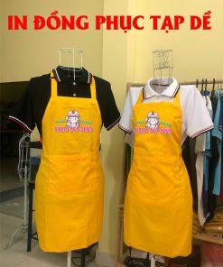 Tạp dề dài in theo yêu cầu