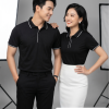 áo thun đồng phục polo màu đen