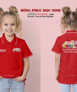 Áo thun cổ trụ học sinh anh ngữ