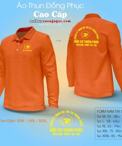 200 áo thun đồng phục Tay Dài mè quà tặng của công ty Hữu Cơ Thiên Phước
