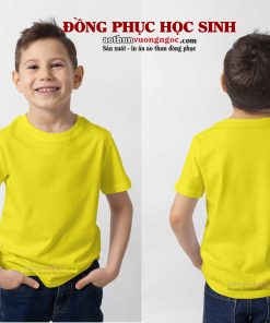 Áo thun cổ tròn đồng phục học sinh