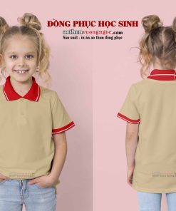 Áo thun cổ trụ học sinh