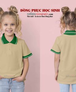 Áo thun cổ trụ học sinh