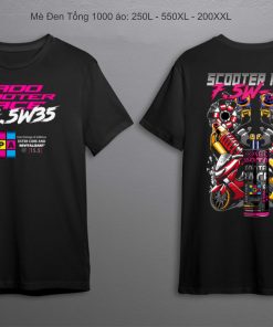 1000 áo thun đồng phục cổ tròn mè sự kiện Scooter Race