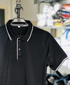 Áo Thun Polo màu đen sọc