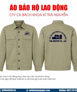 Mẫu Áo đồng phục bảo hộ lao động Tra Nguyen