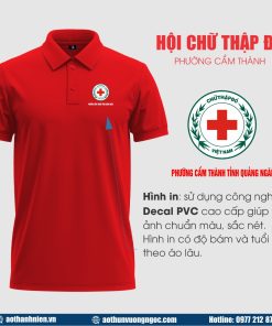 1 áo hội chữ thập đỏ hội chữ thập đỏ phường cẩm thành tỉnh quảng ngãi in decal pvc