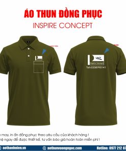 Áo thun đồng phục xanh rêu