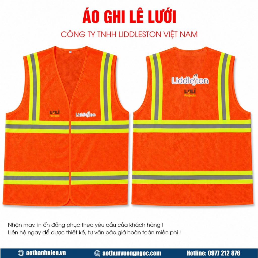 Áo ghi lê lưới phản quang PQ1